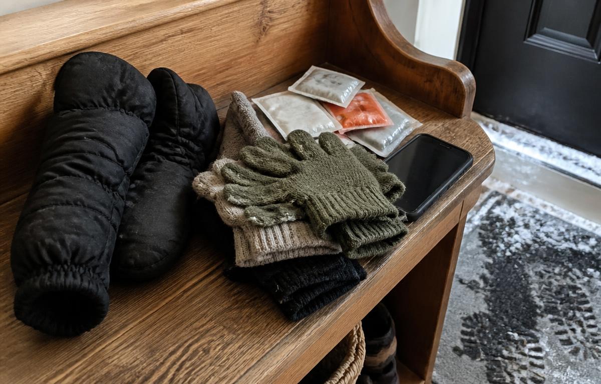 Bulky mittens, disposable hand warmers and doubled gloves that failed the test